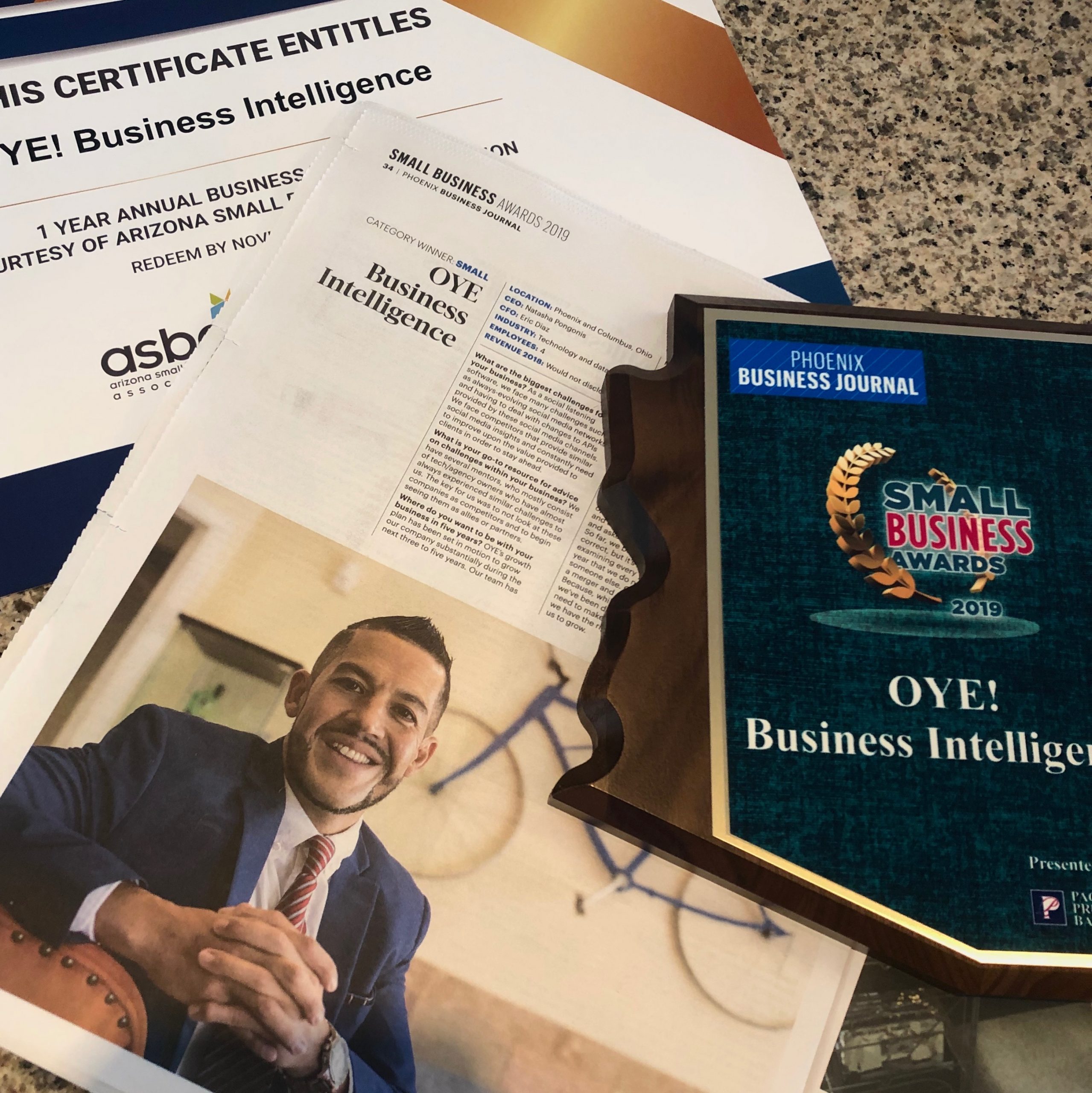 OYE Multicultural Small Business Wins Award from the Phoenix Journal